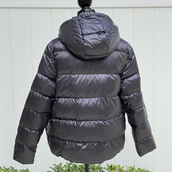Michael Kors Hooded Down Puffer Jacket Gum Metal W - Picture 4 of 8
